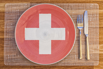 Dinner plate for Switzerland
