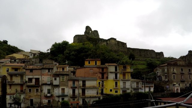 Time Lapse, Old Norman's Castle, and Medieval City, Lamezia Terme, Calabria, Italy, 4k
