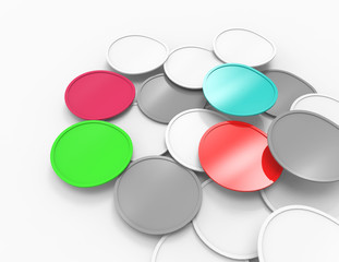 Abstract Blue Background With Circles