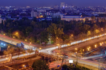 Fototapeta na wymiar Bucharest at night