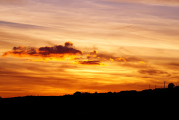The sky after sunset