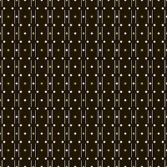 Abstract seamless pattern of vertical dotted lines and peas