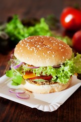 Fresh Homemade Burger / Vegetarian Burger