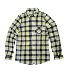 Yellow checkered shirt.