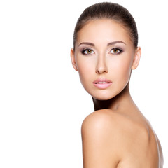 Fototapeta premium Closeup of a woman with beautiful skin