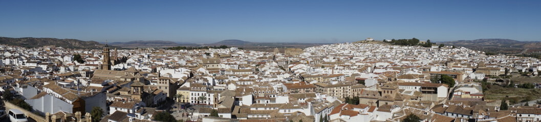 Panorámicas de la ciudad de Antequera en la provincia de Málaga, Andalucía