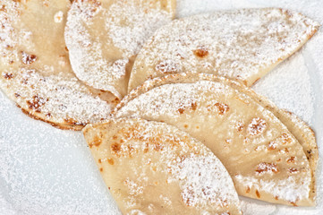 tasty pancakes closeup 