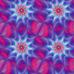 Colorful abstract seamless fractal pattern design
