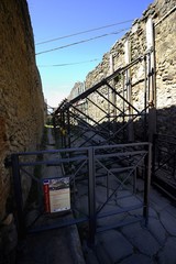 Flying Scaffolding on the old walls Pompeii