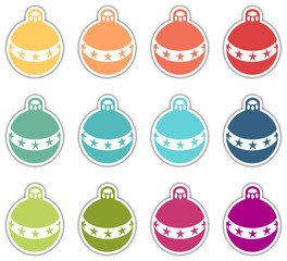 Icônes boules de Noël