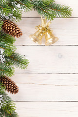 Christmas background with pine tree
