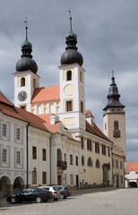 Fototapeta premium Historic square of Telc, Czech Republic.