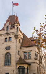 Corps-Gebäude mit Frankenflagge