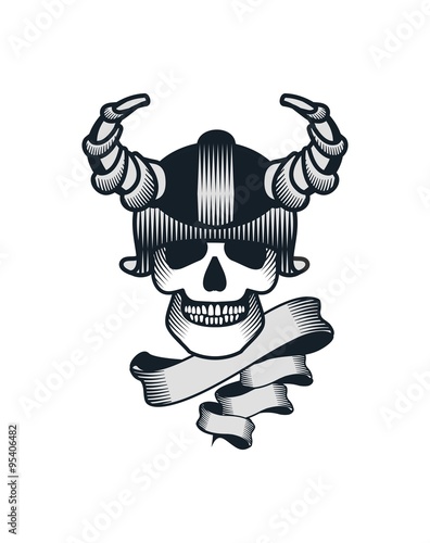 "Skull in helmet" Stock image and royalty-free vector files on Fotolia