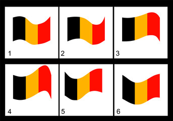 Animation of the Belgian flag