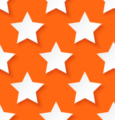 White paper seamless star pattern background