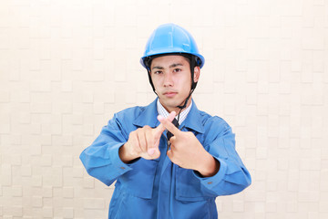 禁止の意思表示をする労働者