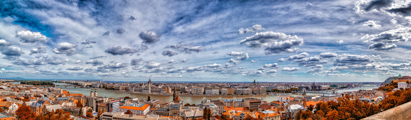 The Danube River runs through Budapest