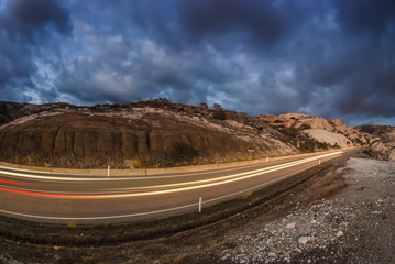 The road to the east. Paphos. Cyprus