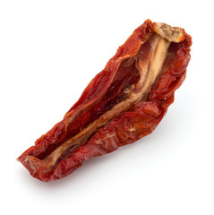 Dried tomato isolated on white background cutout