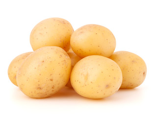 new potato tuber isolated on white background cutout
