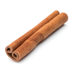 cinnamon stick spice isolated on white background closeup