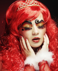 Fototapeta premium Princess with bright red hair