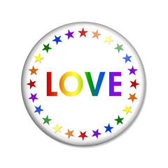 LGBT Love Button