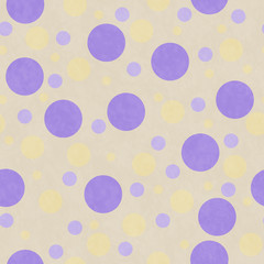Purple and Yellow Polka Dot Tile Pattern Repeat Background