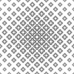Seamless monochrome double ellipse pattern