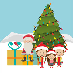 happy merry christmas design 