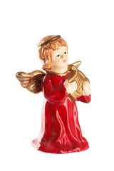 Christmas Angel decoration on a white background