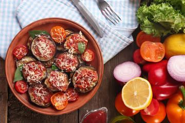 Baked vegetables for breakfast