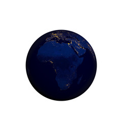 Planet earth night view- Africa