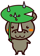 傘をさす動物シリーズ