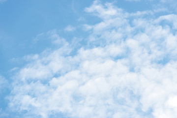 beautiful blue sky with white cloud