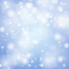 bokeh abstract light on blue background