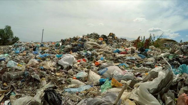 Huge Dump Of Garbage At Landfill In Ukraine