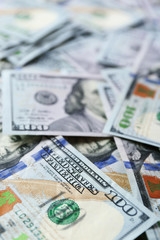 Many hundred dollars cash money as background