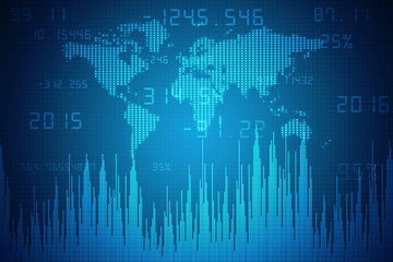 World Map Business background