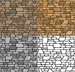 Set Seamless Stone Textures