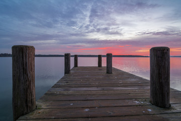 Steg am Wallendorfer See, Burgliebenau in Sachsen-Anhalt