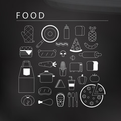 food icons set
