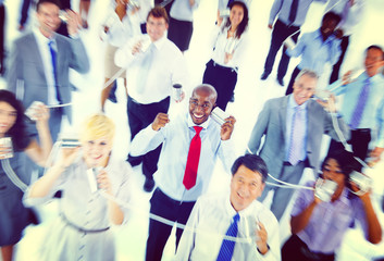 Large Group of Business People Communication Concept