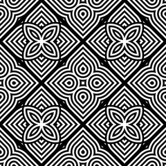 Design seamless monochrome geometric pattern