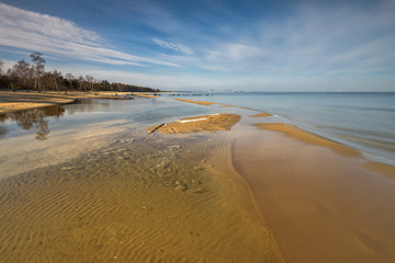 Baltic sea at beautiful landscape