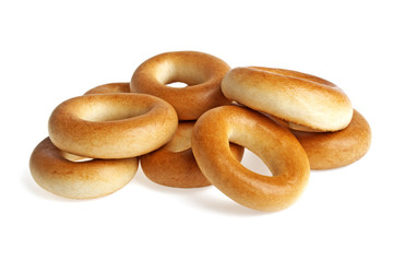 Bagels isolated on a white background