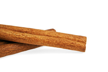 Cinnamon sticks isolated on white background