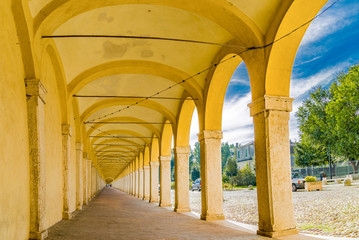 Arches of an ancient portico