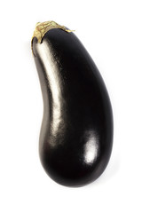 Aubergine on white